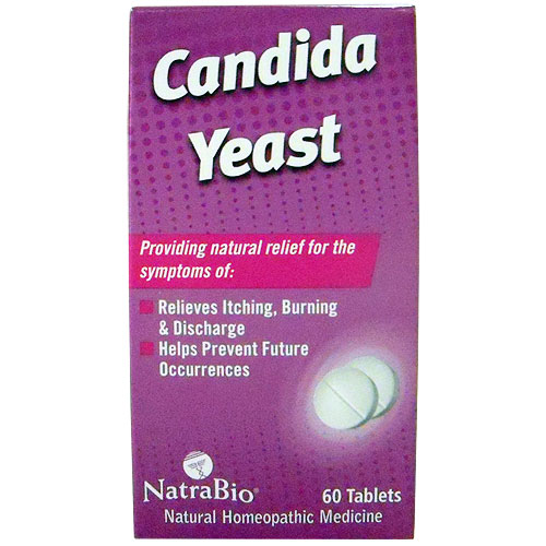 Candida Yeast Relief, 60 Tablets, NatraBio (Natra-Bio)