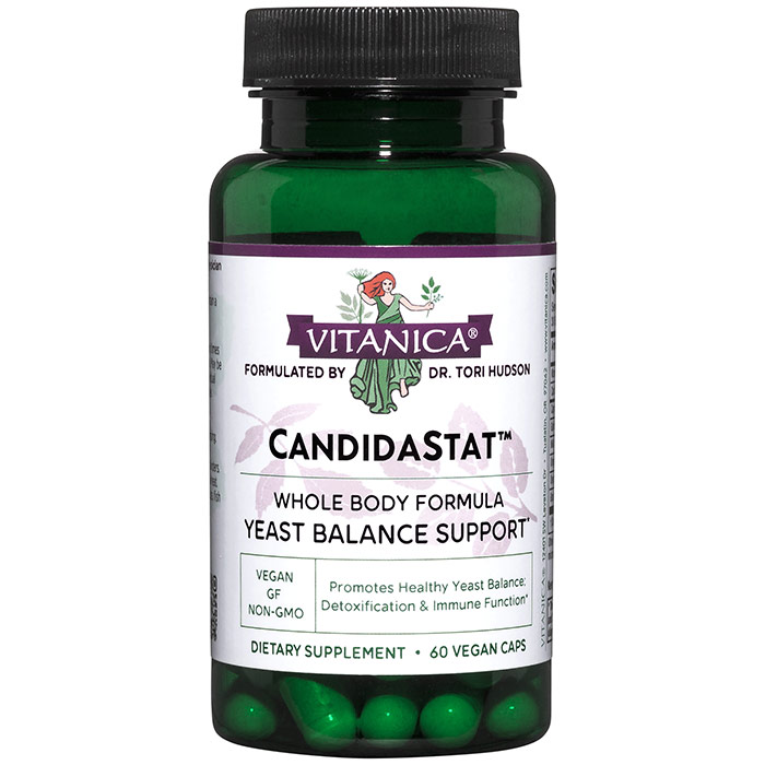 CandidaStat, Yeast Balance Support, 60 Vegetarian Capsules, Vitanica