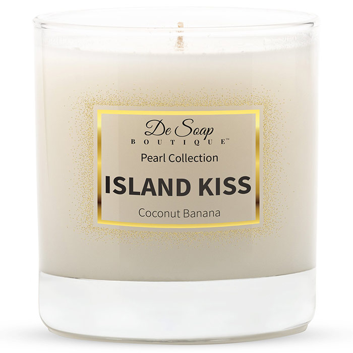 Luxury Candle - Island Kiss Coconut Banana, 8.5 oz, De Soap Boutique