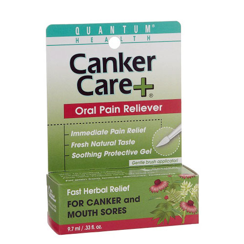 Canker Care + Gel, Canker Sore Remedy .33 oz, Quantum Health