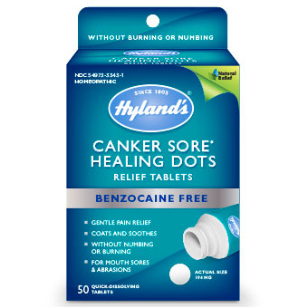Canker Sore Healing Dots Relief, 50 Tablets, Hylands