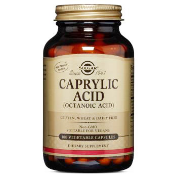 Caprylic Acid, 100 Vegetable Capsules, Solgar