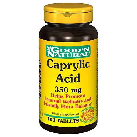 Good 'N Natural Caprylic Acid 350 mg, 100 Tablets, Good 'N Natural