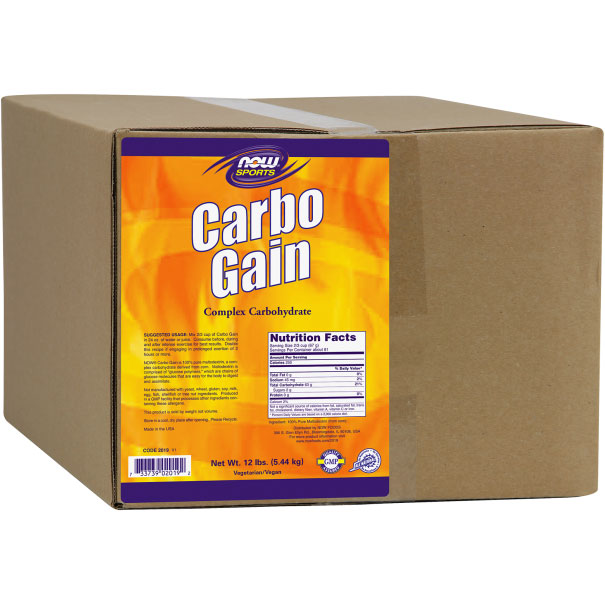 Carbo Gain Mega Pack, 12 lb, NOW Foods