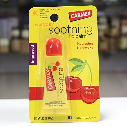 Carmex Carmex Soothing Lip Balm SPF15, Cherry Flavor, 0.35 oz Tube