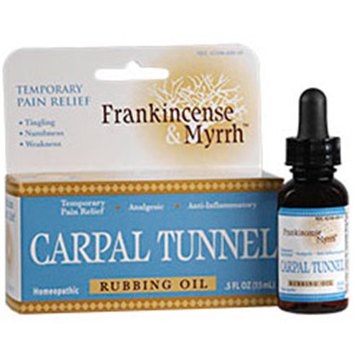Carpal Tunnel Rubbing Oil, 0.5 oz, Frankincense & Myrrh