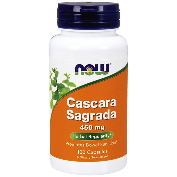 Cascara Sagrada 450 mg, 100 Capsules, NOW Foods