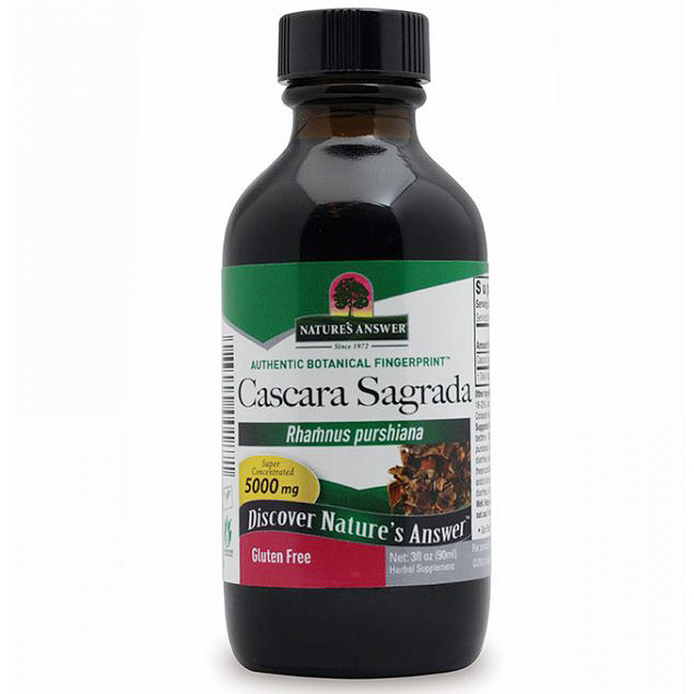 Cascara Sagrada Bark Extract Liquid 3 oz from Natures Answer