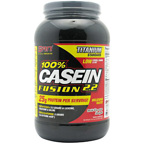 100% Casein Fusion 2.2 Powder, 2.18 lb (991 g), SAN Nutrition