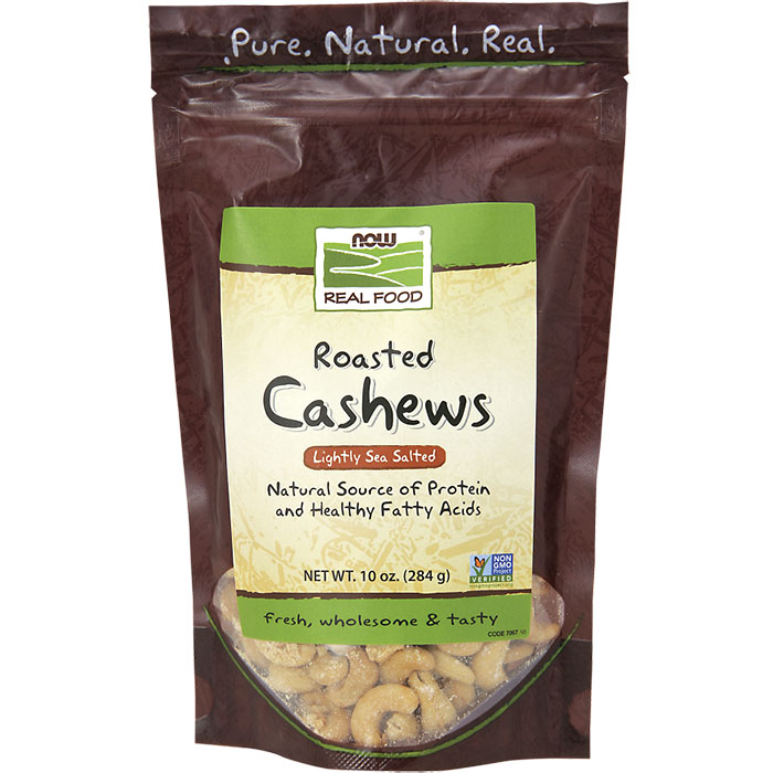 Roasted Cashews, Lightly Sea Salted, 10 oz, NOW Foods