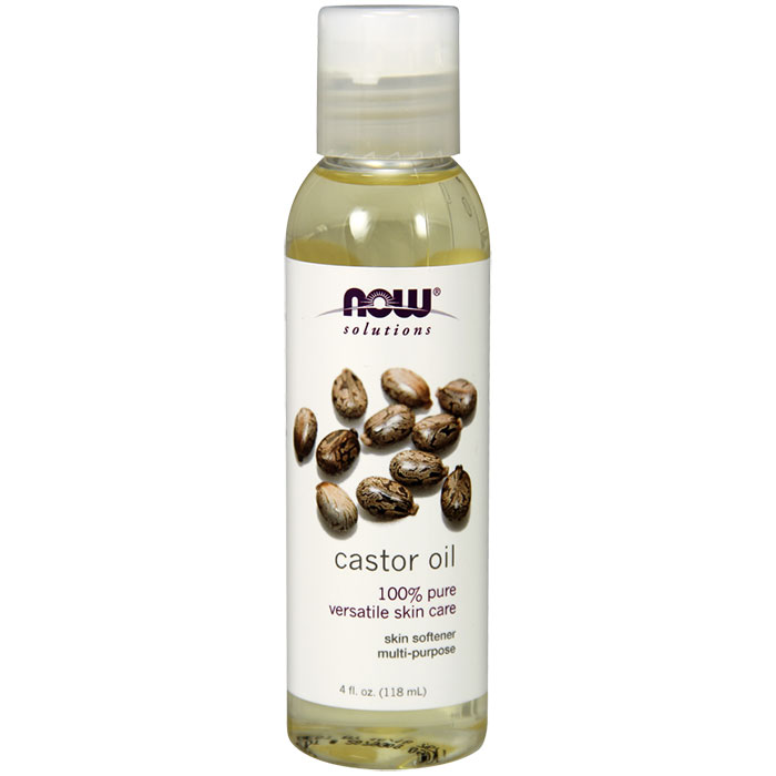 Castor Oil, 100% Pure, 4 oz, NOW Foods