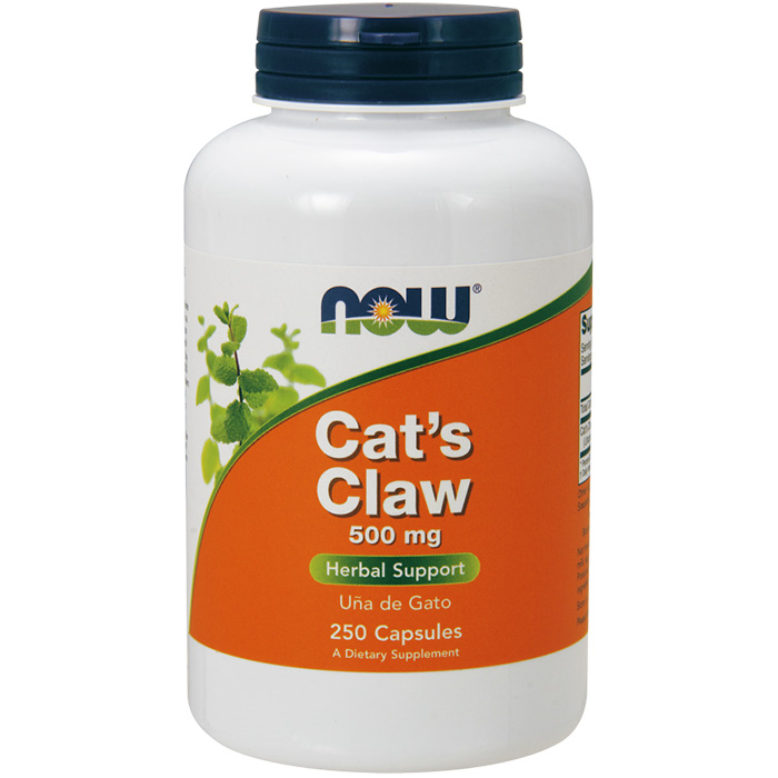 Cats Claw 500 mg, Value Size, 250 Capsules, NOW Foods