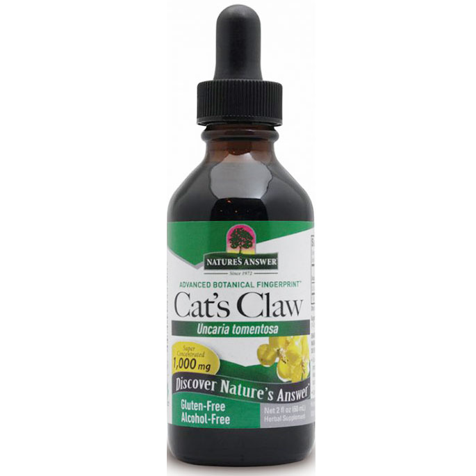 Cats Claw Extract Liquid Alcohol-Free, 2 oz, Natures Answer