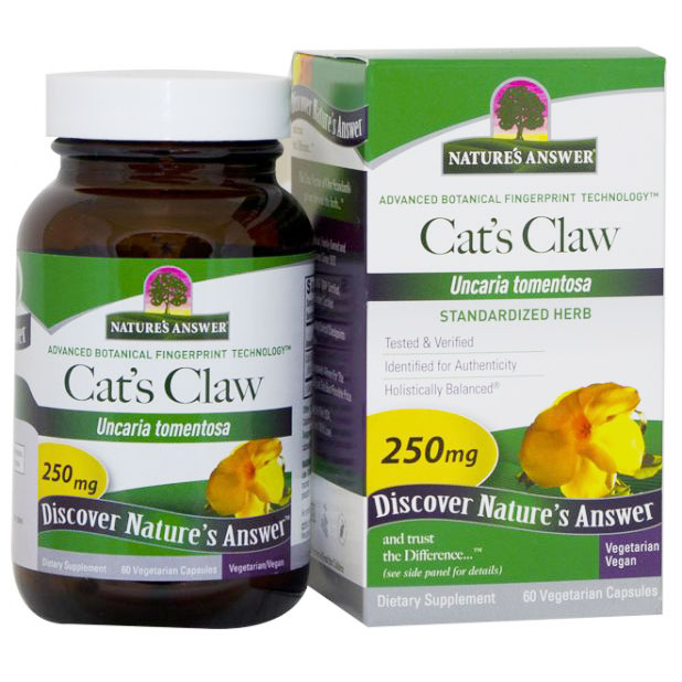Nature's Answer Cat's Claw Inner Bark Extract Standardized 60 vegicaps from Nature's Answer