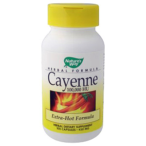 Cayenne 100,000 HU Extra Hot 100 caps from Natures Way