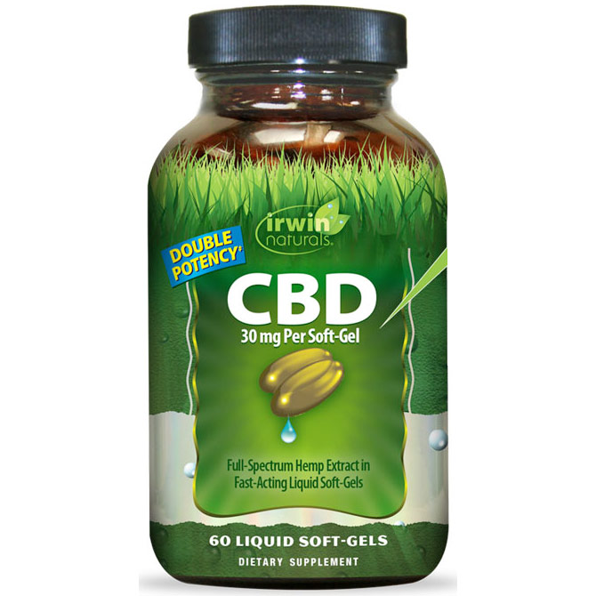 CBD 30 mg Per Soft-Gel, 60 Liquid Soft-Gels, Irwin Naturals