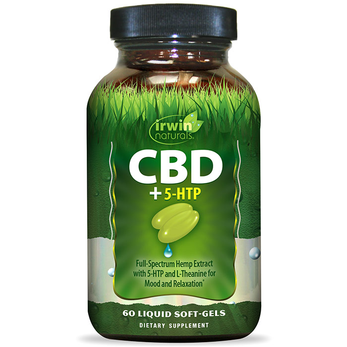CBD + 5-HTP, 60 Liquid Soft-Gels, Irwin Naturals
