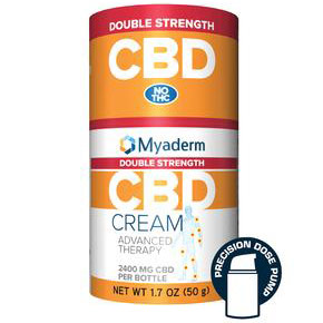 CBD Advanced Therapy Cream (Pain Cream), Double Strength, 50 g (1.7 oz), Myaderm