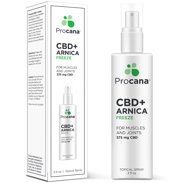 CBD+ Arnica Freeze Topical Spray, 3 oz, Procana Laboratories