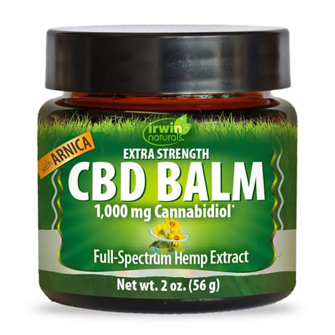 CBD Balm with Arnica, 1000 mg Cannabidiol, 2 oz, Irwin Naturals