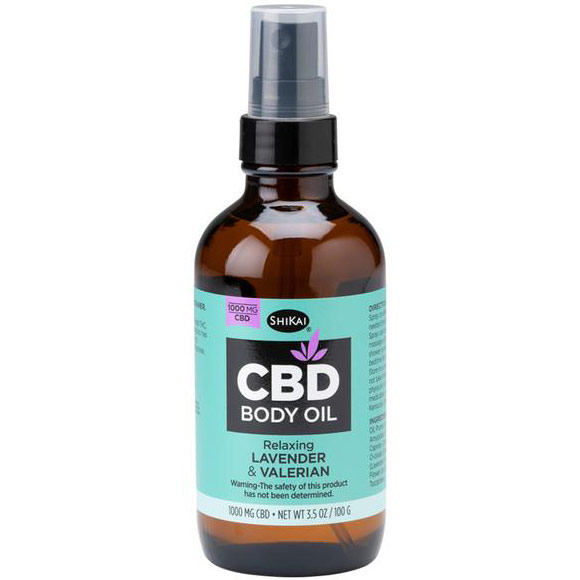 CBD Relaxing Body Oil, 1000 mg CBD, 3.5 oz, ShiKai