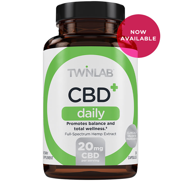 CBD+ Daily, 30 Capsules, TwinLab