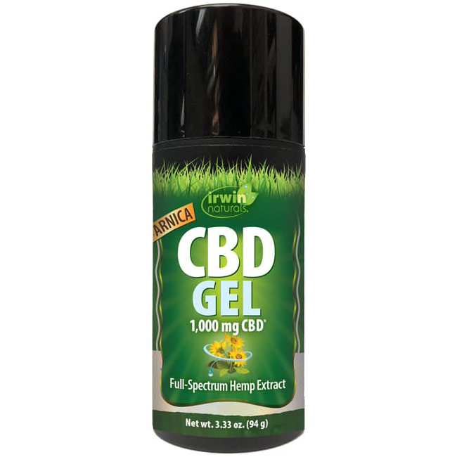 CBD Gel with Arnica, 1000 mg Cannabidiol, 3.33 oz (94 g), Irwin Naturals