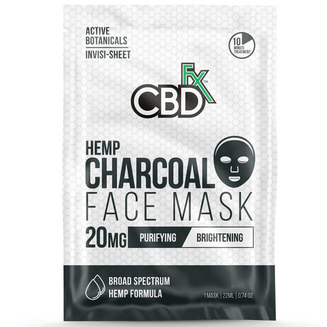 CBD Hemp Charcoal Face Mask, 20 Pack, CBDfx