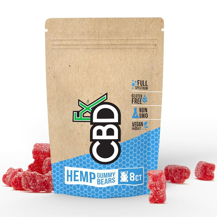 CBD Hemp Gummy Bears Trial Size, 8 ct, CBDfx