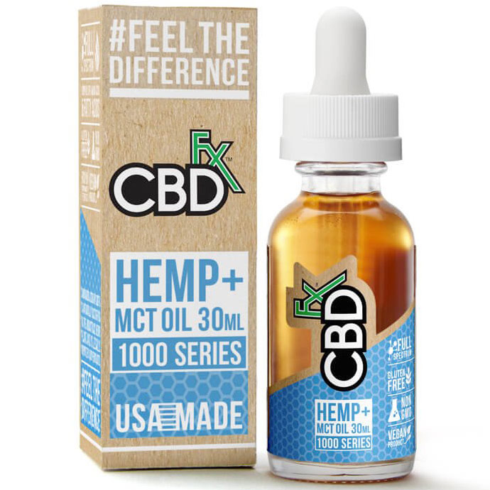 CBD Hemp + MCT Oil Tincture 1000 mg, 30 ml, CBDfx