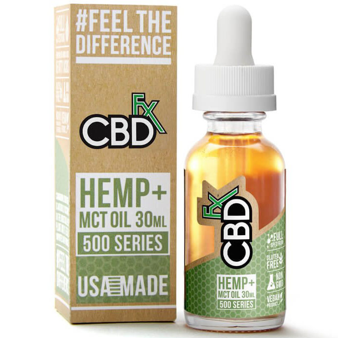 CBD Hemp + MCT Oil Tincture 500 mg, 30 ml, CBDfx