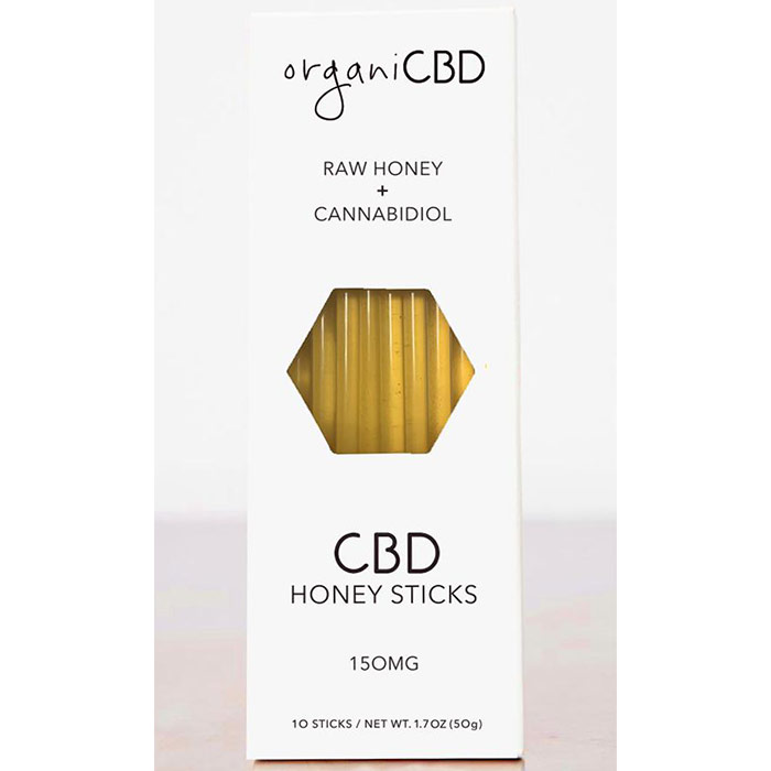 CBD Honey Sticks, 10 Sticks (1.7 oz), organiCBD