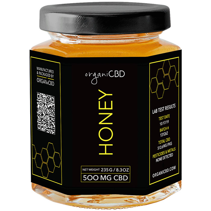 CBD Honey Jar, 8.3 oz (235 g), organiCBD