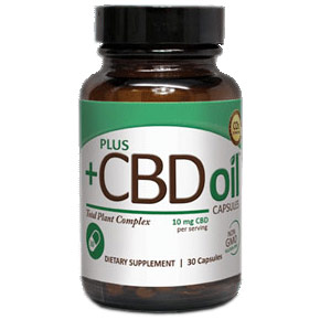 CBD Oil 10 mg, 30 Capsules, PlusCBD Oil