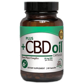 CBD Oil 10 mg, Value Size, 60 Capsules, PlusCBD Oil