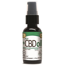 CBD Oil Extra Virgin Olive Oil Spray 100 mg - Unflavored, 1 oz, PlusCBD Oil