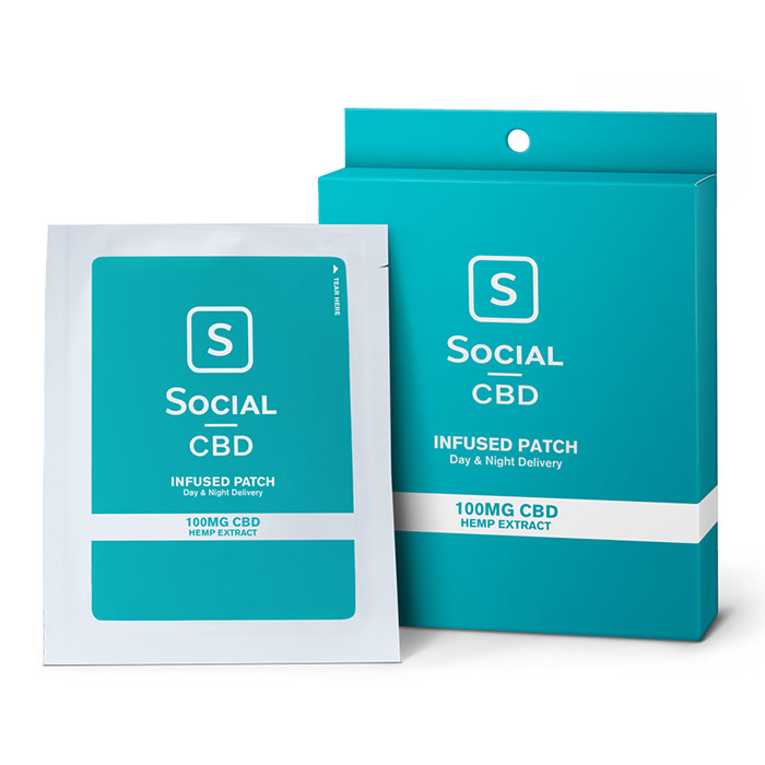 CBD Infused Transdermal Patch, 100 mg, 3 Pack, Social CBD