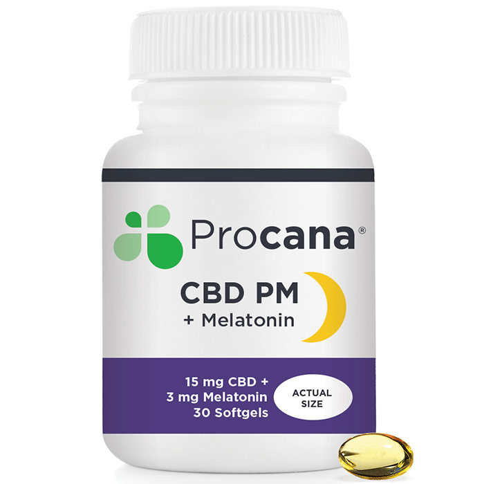 CBD PM with Melatonin, 30 Softgels, Procana Laboratories