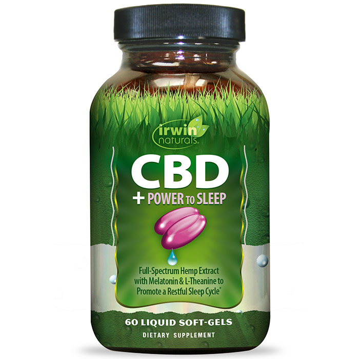 CBD + Power to Sleep, 60 Liquid Soft-Gels, Irwin Naturals