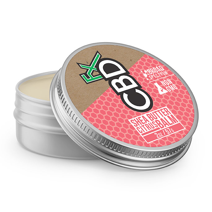 CBD Shea Butter Citrus Balm, 2 oz, CBDfx