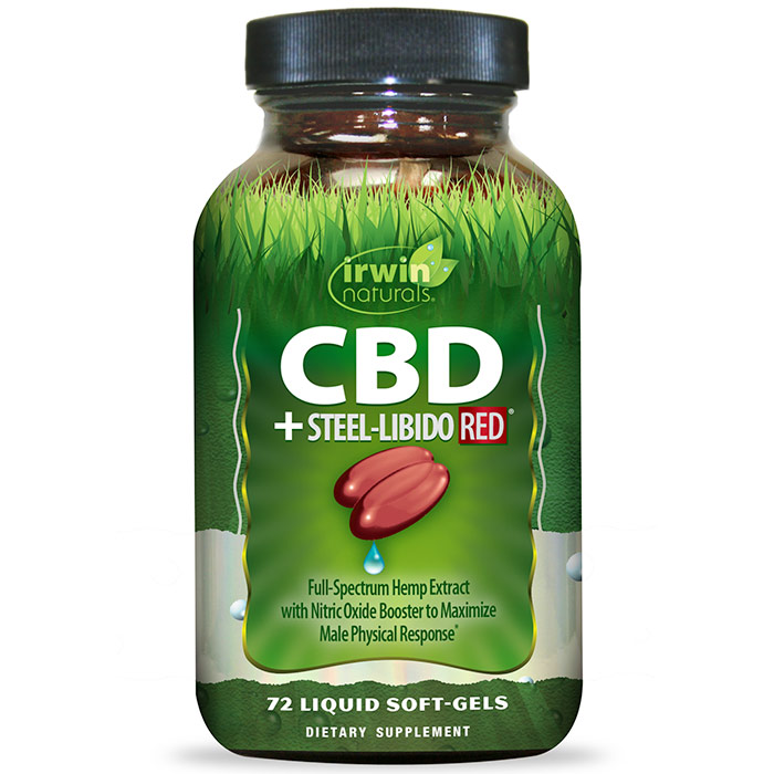 CBD + Steel-Libido RED, 72 Liquid Soft-Gels, Irwin Naturals