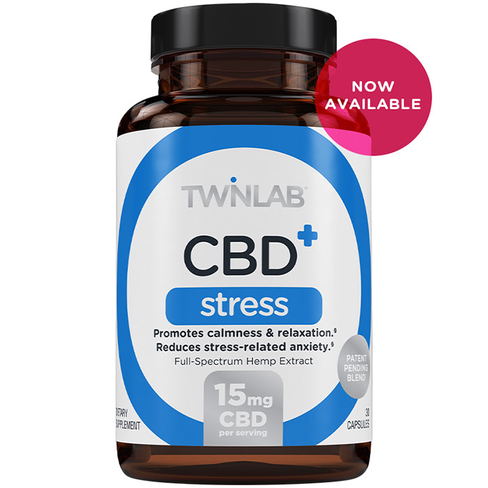 CBD+ Stress, 30 Capsules, TwinLab