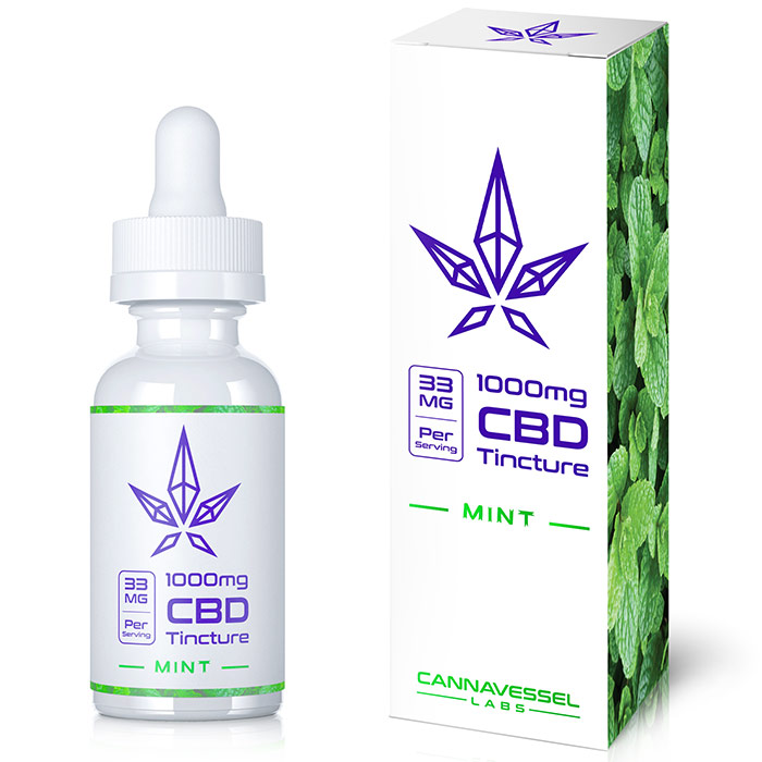 CBD Tincture 1000 mg, 1 oz, Cannavessel Labs