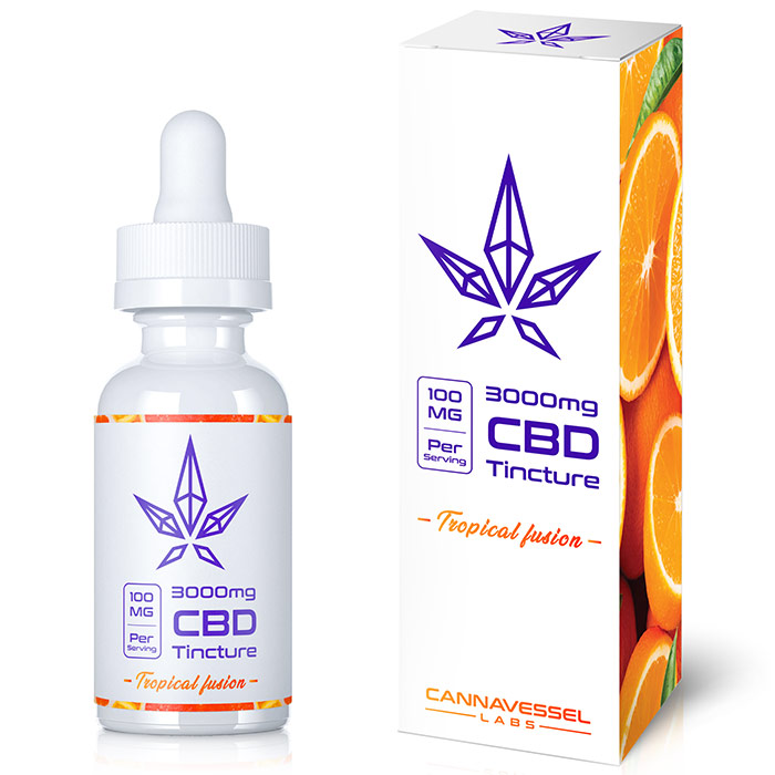 CBD Tincture 3000 mg, 1 oz, Cannavessel Labs