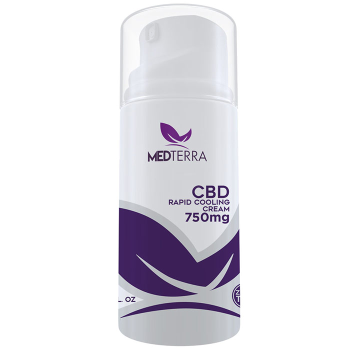 CBD Topical Cooling Cream 750 mg, CBD Lotion, 3.4 oz, Medterra