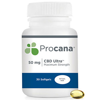 CBD Ultra Softgel 50 mg, Maximum Strength, 30 Softgels, Procana Laboratories