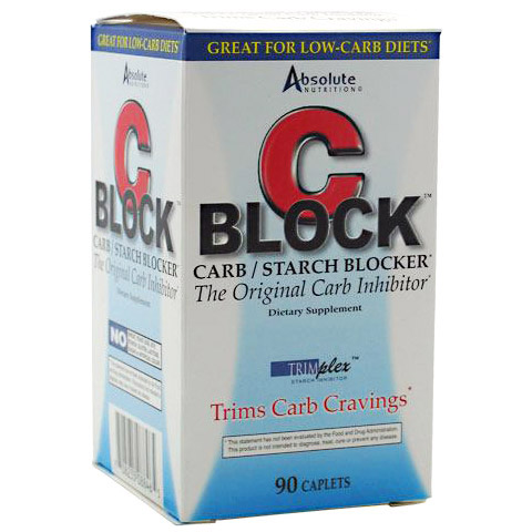 Absolute Nutrition C Block, Carb/Starch Blocker, Cblock, 90 Caplets