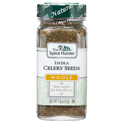 Celery Seeds, India, Whole, 1.8 oz x 6 Bottles, Spice Hunter