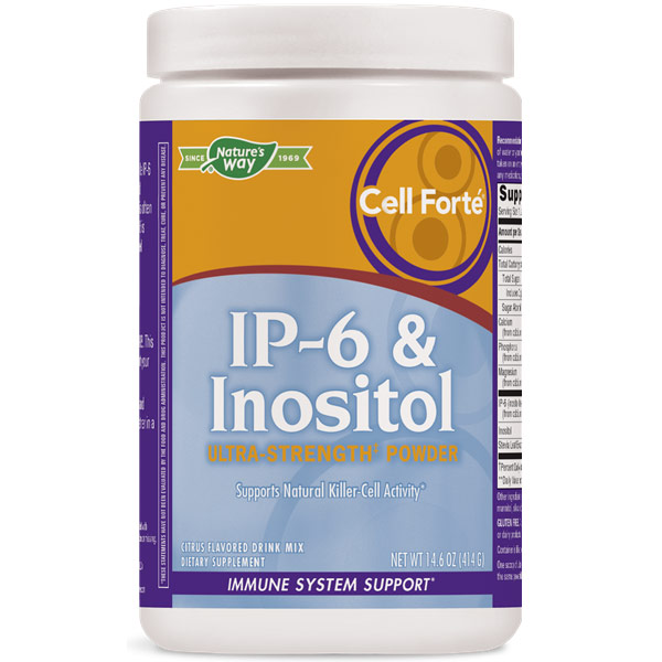 Cell Forte IP-6 & Inositol Powder, Citrus, 14.6 oz, Enzymatic Therapy