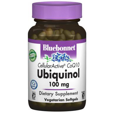 CellularActive CoQ10 Ubiquinol 100 mg, 30 Vegetarian Softgels, Bluebonnet Nutrition